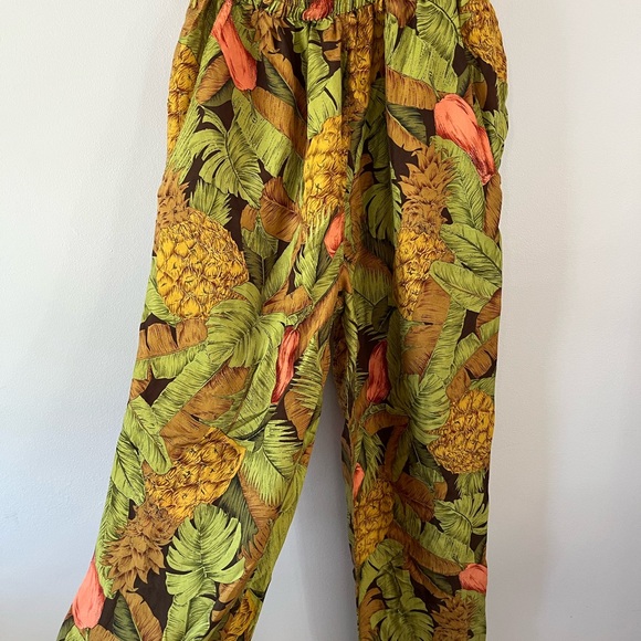 Silk botanical pants - Picture 3 of 4